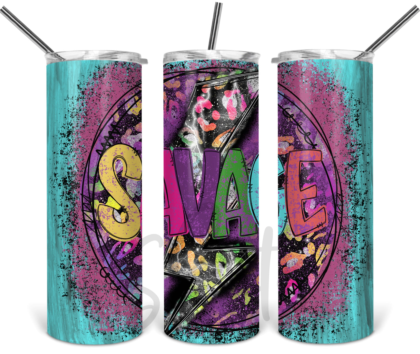 Savage teal Tumbler