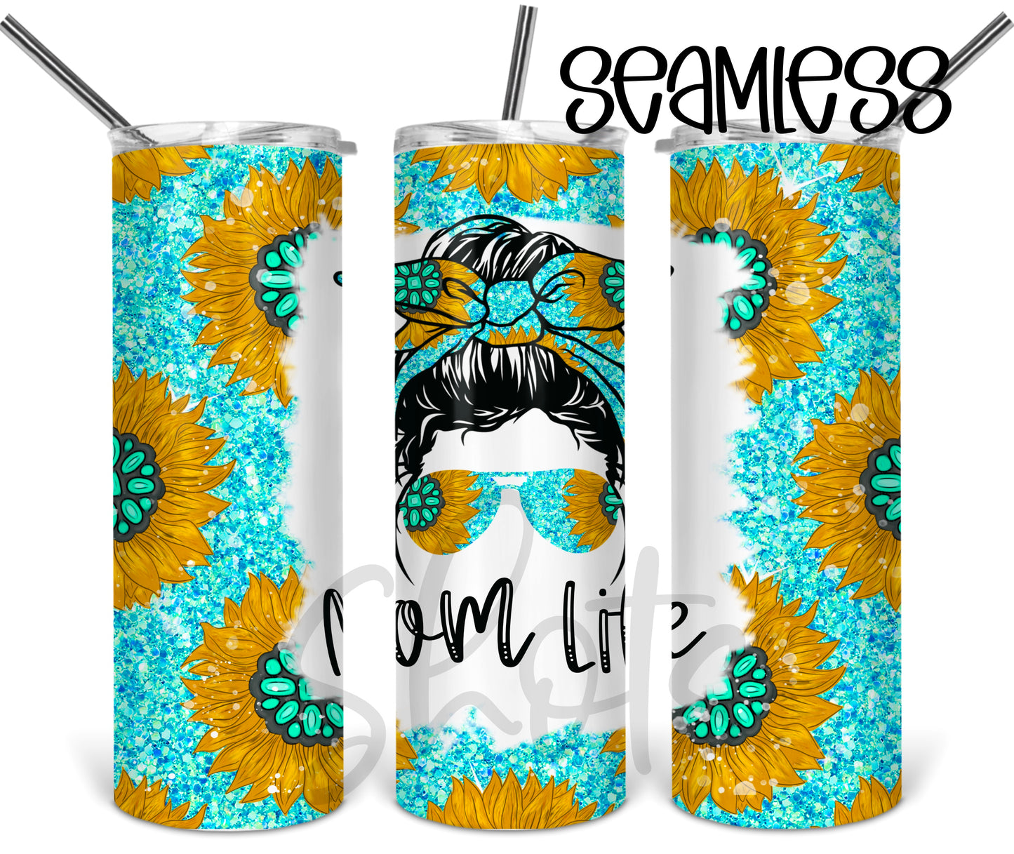 Momlife sunflower Tumbler