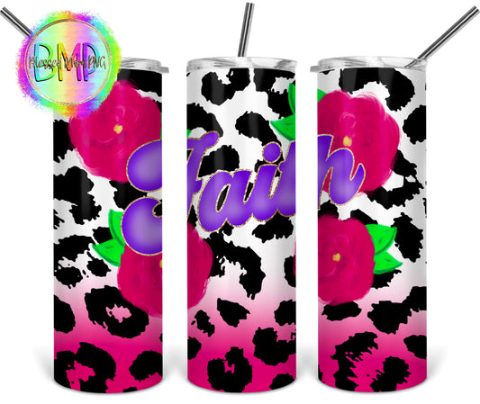 Faith Cheetah Tumbler