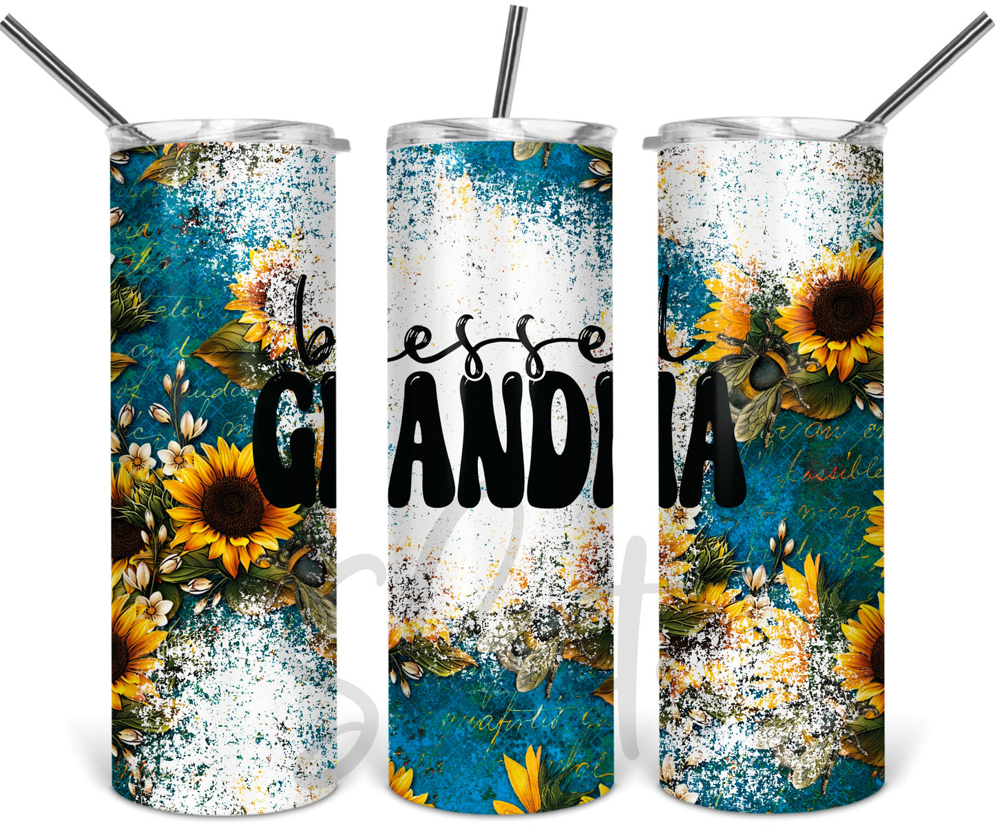 Blessed Grandma Sunflower Tumbler