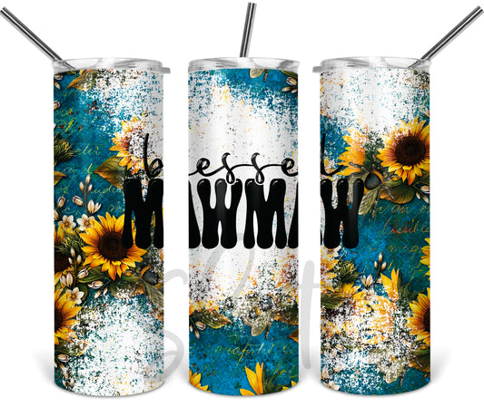 Blessed MawMaw Sunflower Tumbler