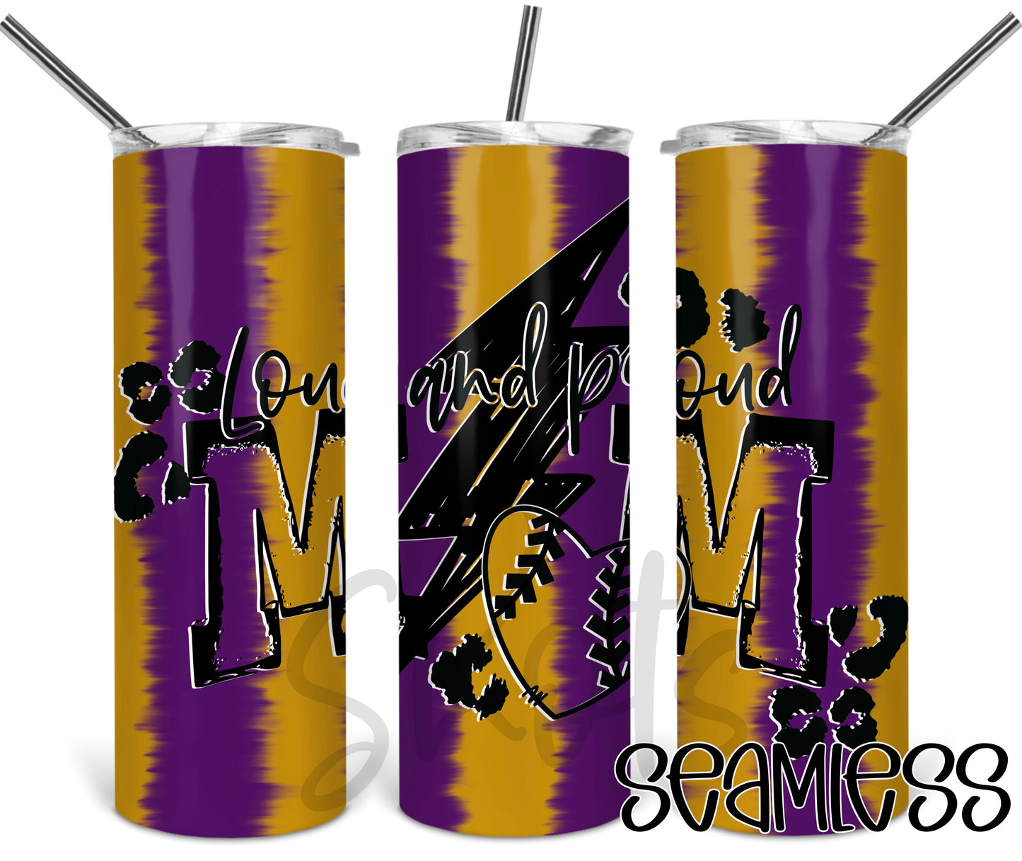 Loud and Proud Softball Baseball mom Tumbler