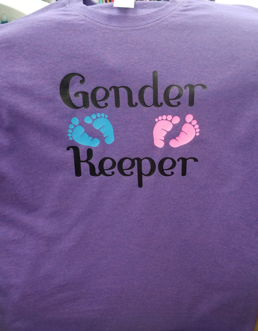 Gender Keeper Tshirt New baby reveal