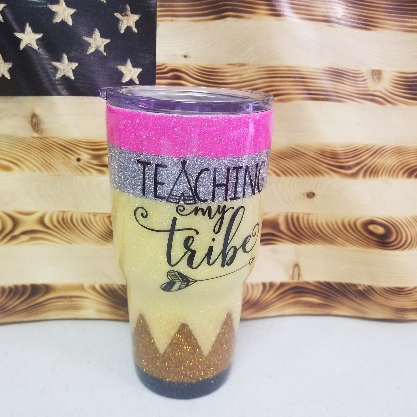 Pencil tumbler makes great teacher gift