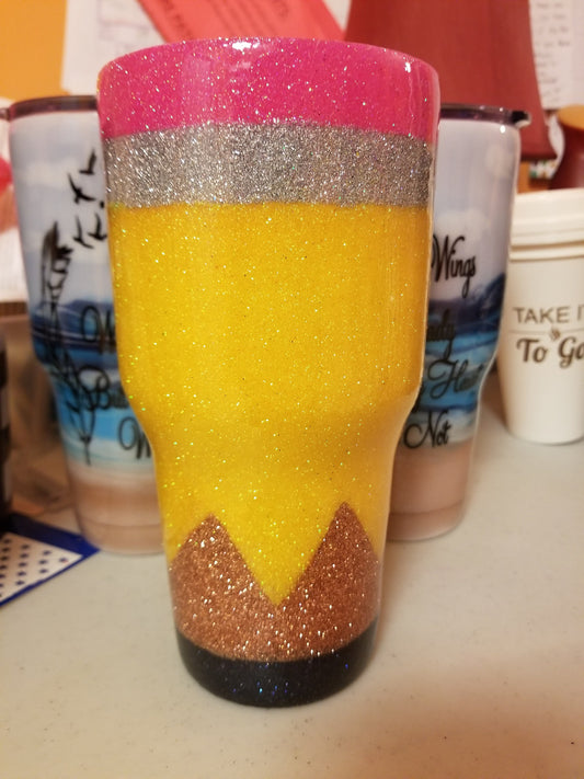 Pencil tumbler makes great teacher gift