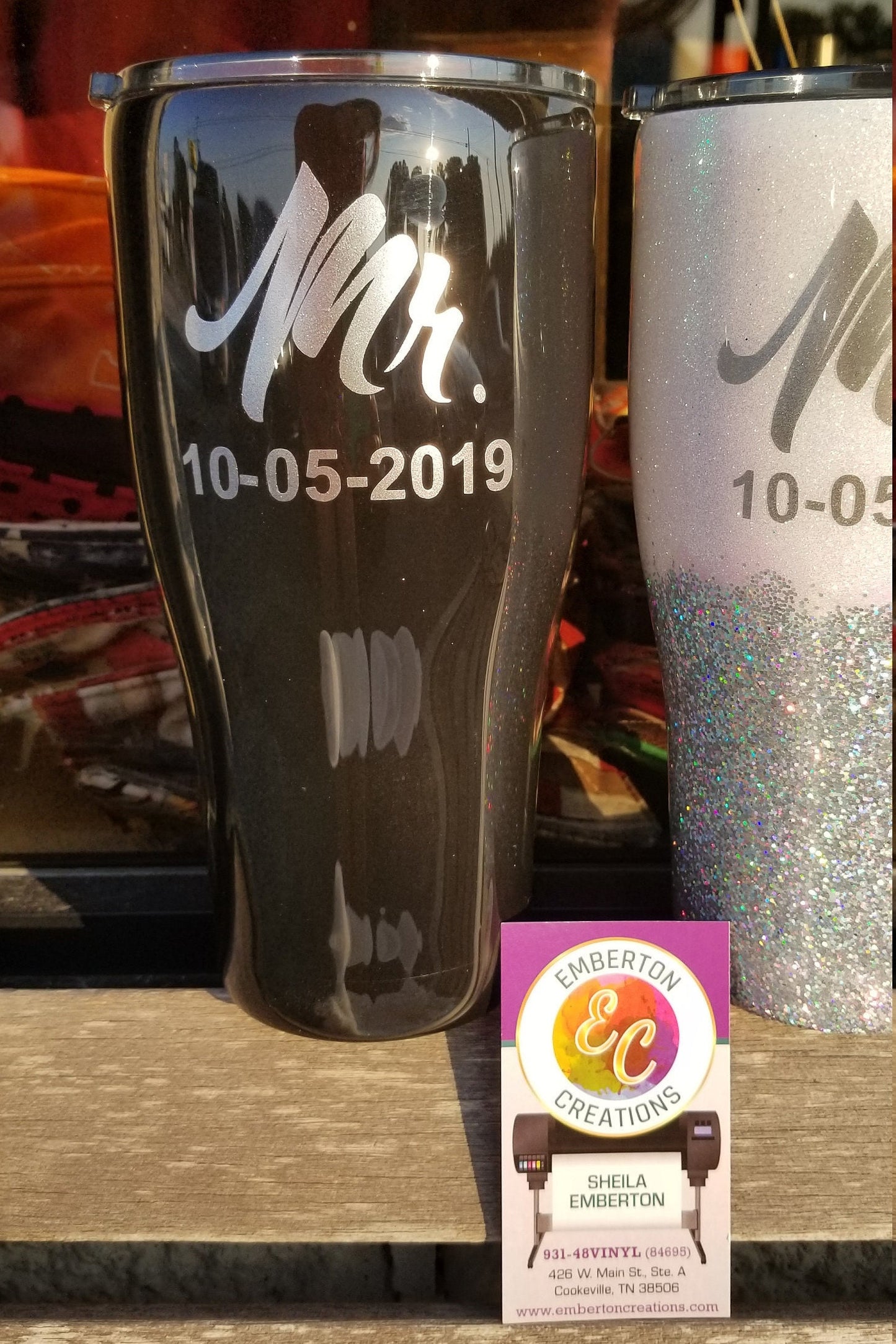 Mr and Mrs 30 ounce tumbler SET