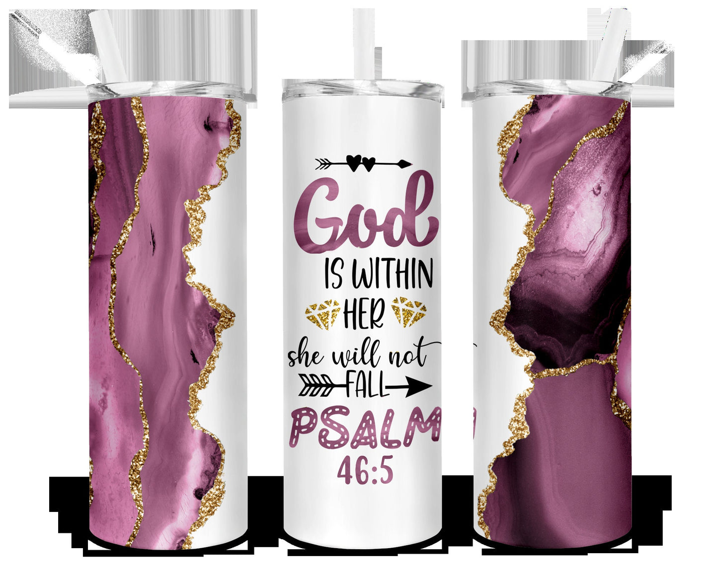 God is within her She will not fail. Psalms 46:5 Tumbler