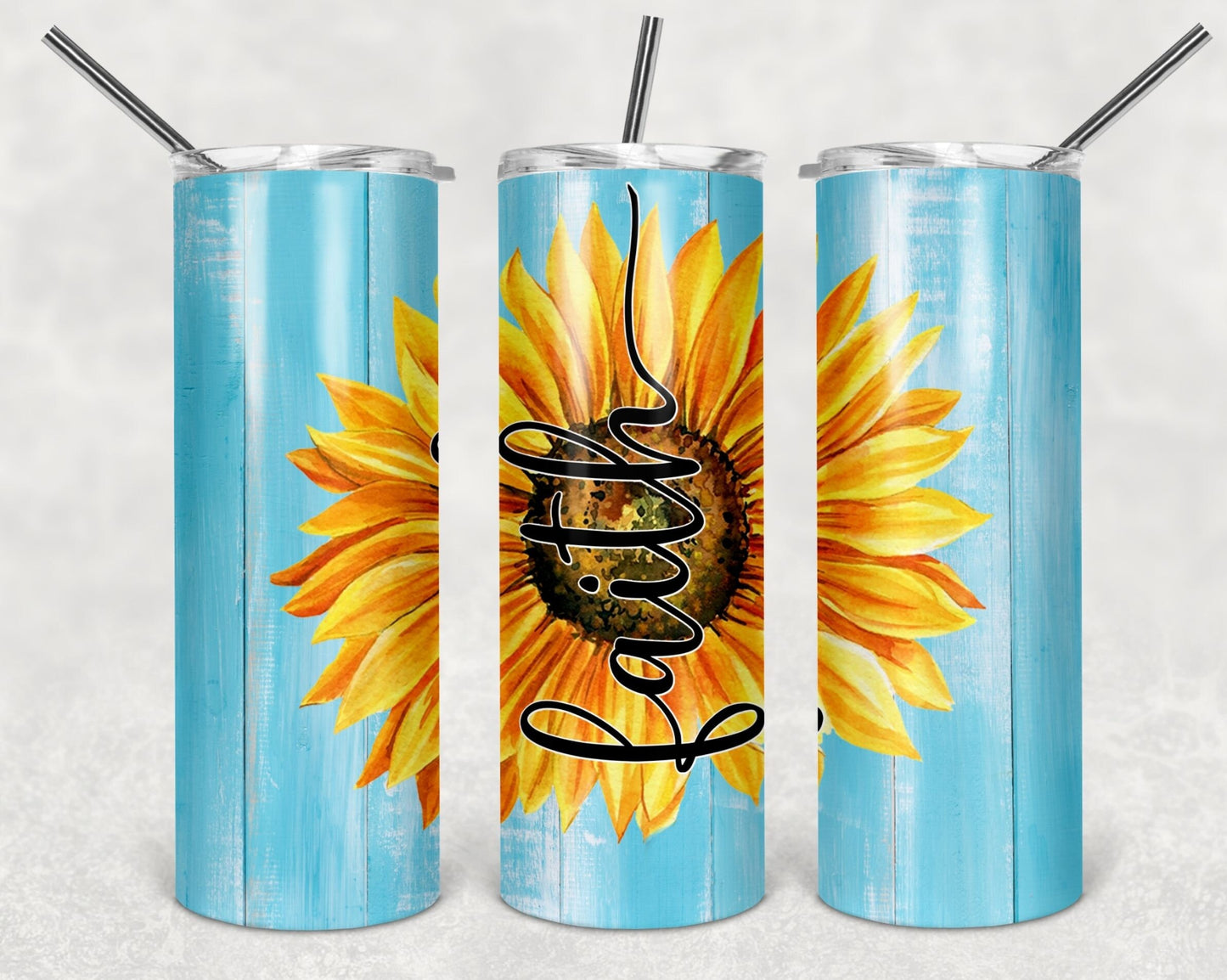 Faith Sunflower Tumbler